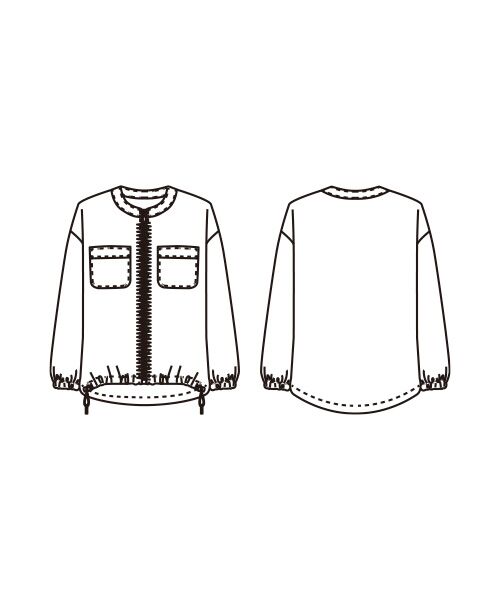 TAKASHIMAYA Style Plus / タカシマヤ スタイル・プリュ ブルゾン | フロッキー加工シアージャケット | 詳細3