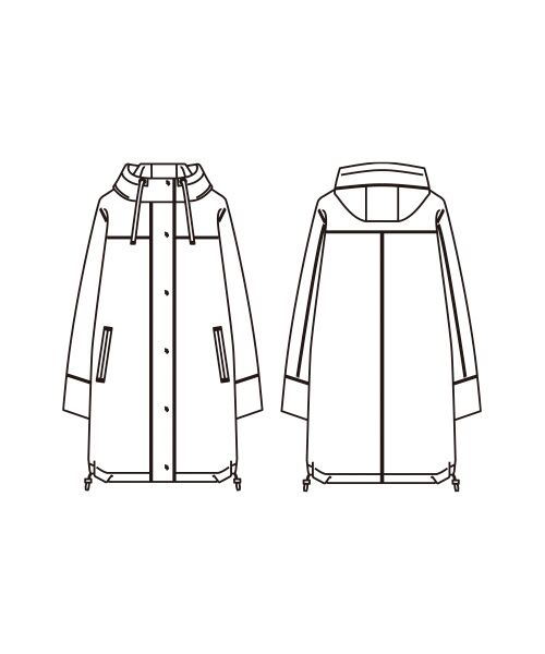 TAKASHIMAYA Style Plus / タカシマヤ スタイル・プリュ ダウンジャケット・ベスト | 裏キルトファイバー中わた配色使いコート | 詳細5