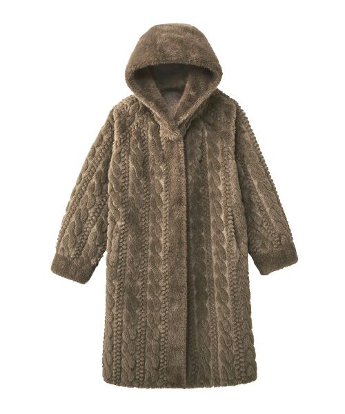 TAKASHIMAYA Style Plus / タカシマヤ スタイル・プリュ その他アウター | フェイクミンクコート(モカ)
