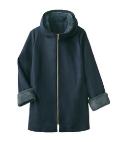 TAKASHIMAYA Style Plus / タカシマヤ スタイル・プリュ その他アウター | フェイクファー使いフェルトコート