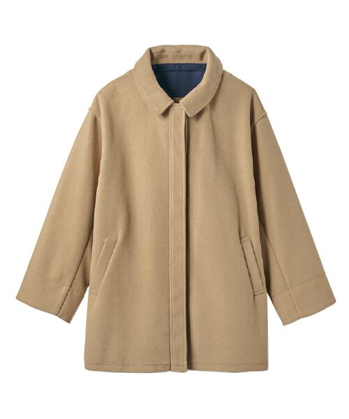 TAKASHIMAYA Style Plus / タカシマヤ スタイル・プリュ その他アウター | ニットメルトンコート（ベージュ）