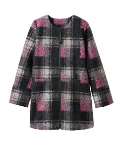 TAKASHIMAYA Style Plus / タカシマヤ スタイル・プリュ その他アウター | ループニット格子柄コート