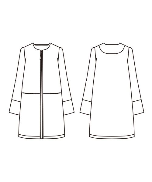 TAKASHIMAYA Style Plus / タカシマヤ スタイル・プリュ その他アウター | ループニット格子柄コート | 詳細2
