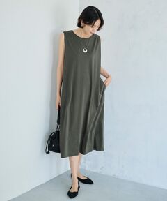 TAKASHIMAYA Style Plus / タカシマヤ スタイル・プリュ ロング・マキシ丈ワンピース | シルケット加工ワンピース