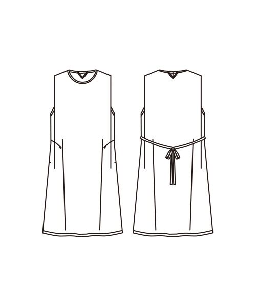 TAKASHIMAYA Style Plus / タカシマヤ スタイル・プリュ ロング・マキシ丈ワンピース | シルケット加工ワンピース | 詳細3