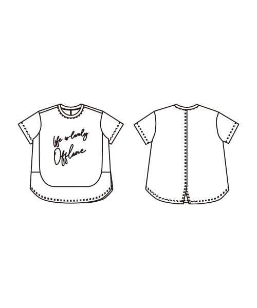 TAKASHIMAYA Style Plus / タカシマヤ スタイル・プリュ Tシャツ | 箔プリントプルオーバー | 詳細2