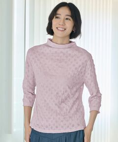 TAKASHIMAYA Style Plus / タカシマヤ スタイル・プリュ カットソー | 水玉オパールワッシャー加工プルオーバー