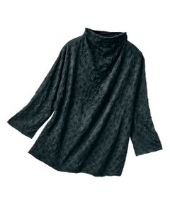 TAKASHIMAYA Style Plus / タカシマヤ スタイル・プリュ カットソー | 水玉オパールワッシャー加工プルオーバー