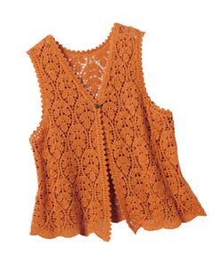 TAKASHIMAYA Style Plus / タカシマヤ スタイル・プリュ ベスト | カギ針編み風ベスト