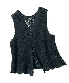 TAKASHIMAYA Style Plus / タカシマヤ スタイル・プリュ ベスト | カギ針編み風ベスト