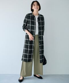 TAKASHIMAYA Style Plus / タカシマヤ スタイル・プリュ ロング・マキシ丈ワンピース | 格子柄シャツワンピース