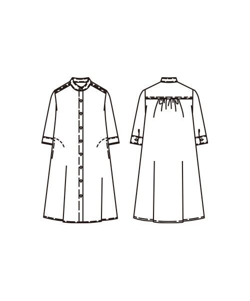 TAKASHIMAYA Style Plus / タカシマヤ スタイル・プリュ ロング・マキシ丈ワンピース | 格子柄シャツワンピース | 詳細2
