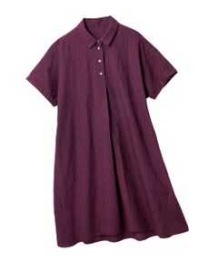 TAKASHIMAYA Style Plus / タカシマヤ スタイル・プリュ ミニ丈・ひざ丈ワンピース | サッカー格子柄ワンピース