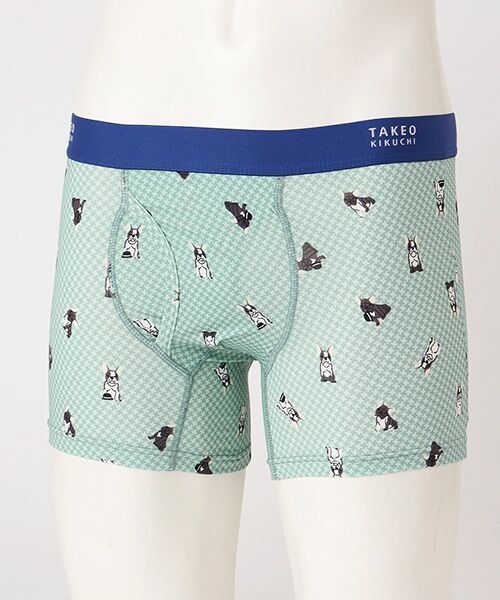 TAKEO KIKUCHI　Homewear & Underwear / タケオキクチ　ホームウエアアンドアンダーウエア ボクサーパンツ・ブリーフ | 前開きボクサーブリーフ（ミントグリーン）