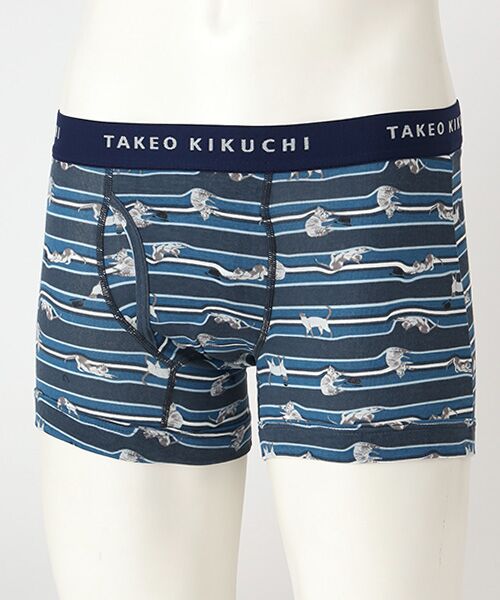 TAKEO KIKUCHI Homewear&Underwear/タケオキクチ ホームウエアアンドアンダーウエア 前開きボクサーブリーフ ブルー M