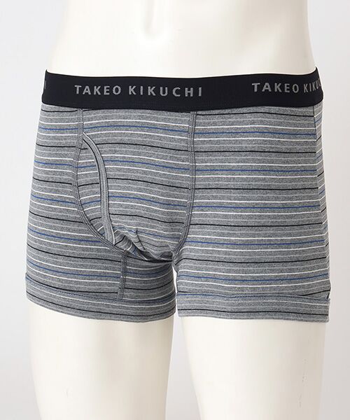 TAKEO KIKUCHI Homewear&Underwear/タケオキクチ ホームウエアアンドアンダーウエア 前開きボクサーブリーフ チャコール L