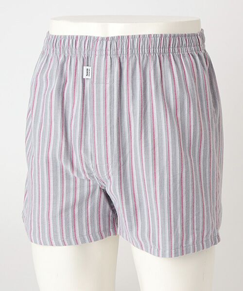 TAKEO KIKUCHI Homewear&Underwear/タケオキクチ ホームウエアアンドアンダーウエア 前開き布帛トランクス グレー L