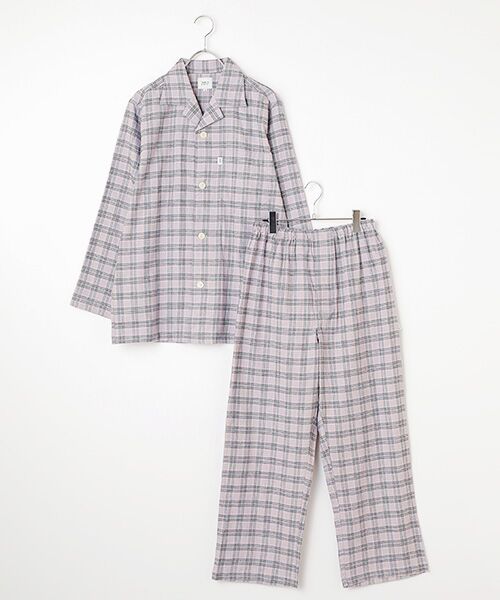 TAKEO KIKUCHI　Homewear & Underwear / タケオキクチ　ホームウエアアンドアンダーウエア ルームウェア | 長袖テーラードパジャマ（グレー）