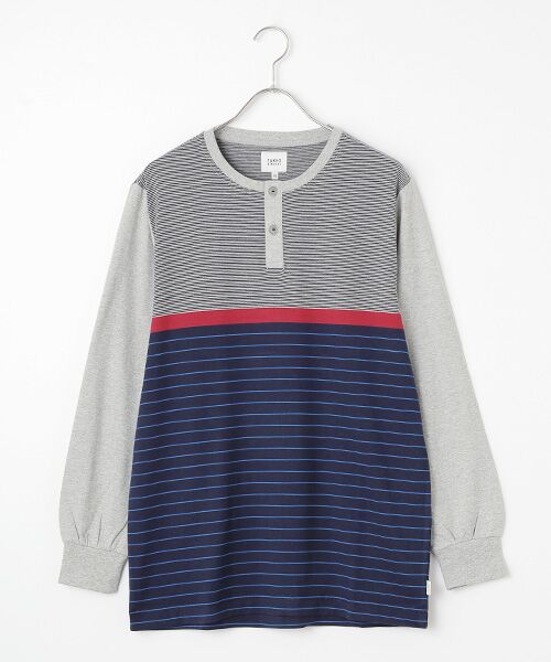 TAKEO KIKUCHI　Homewear & Underwear / タケオキクチ　ホームウエアアンドアンダーウエア ルームウェア | 長袖ヘンリーネックニットパジャマ | 詳細1