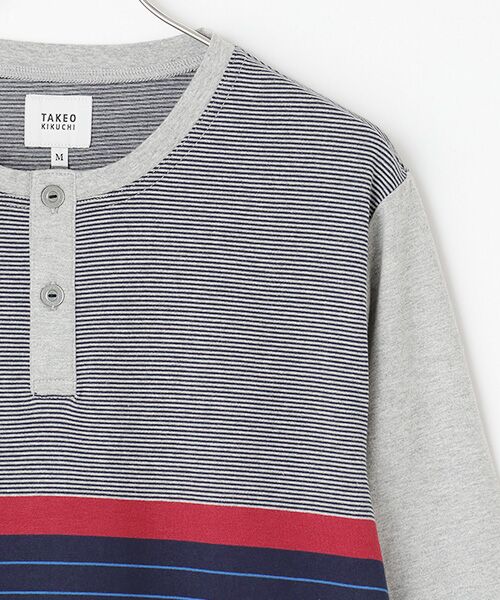 TAKEO KIKUCHI　Homewear & Underwear / タケオキクチ　ホームウエアアンドアンダーウエア ルームウェア | 長袖ヘンリーネックニットパジャマ | 詳細2