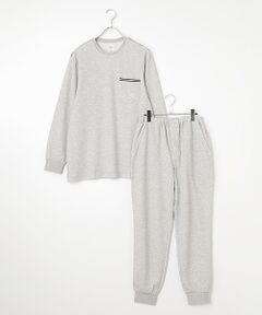 TAKEO KIKUCHI　Homewear & Underwear / タケオキクチ　ホームウエアアンドアンダーウエア ルームウェア | 長袖クルーネックニットパジャマ