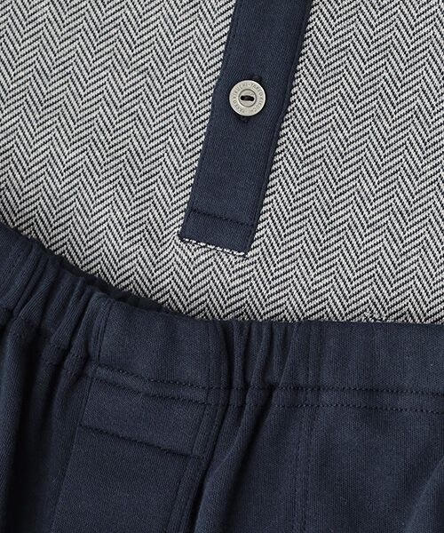 TAKEO KIKUCHI　Homewear & Underwear / タケオキクチ　ホームウエアアンドアンダーウエア ルームウェア | 長袖ヘンリーネックニットパジャマ | 詳細1