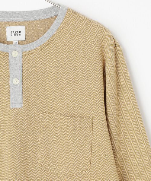 TAKEO KIKUCHI　Homewear & Underwear / タケオキクチ　ホームウエアアンドアンダーウエア ルームウェア | 長袖ヘンリーネックニットパジャマ | 詳細3