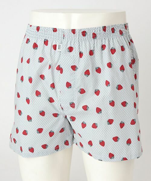 TAKEO KIKUCHI　Homewear & Underwear / タケオキクチ　ホームウエアアンドアンダーウエア トランクス | 前開き布帛トランクス（グレー）