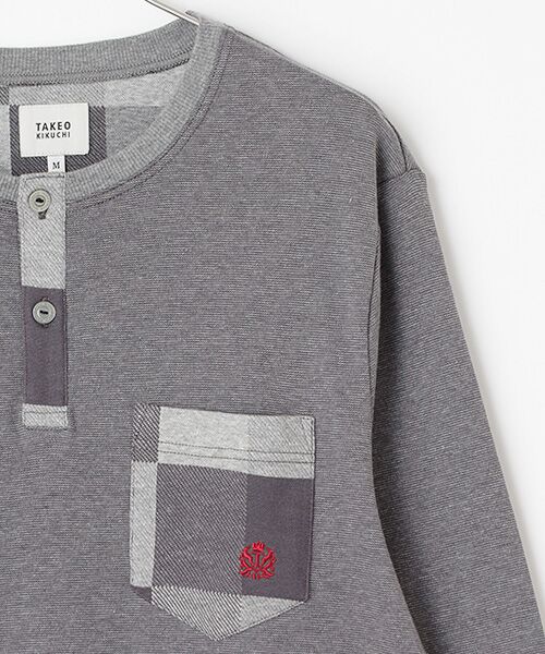 TAKEO KIKUCHI　Homewear & Underwear / タケオキクチ　ホームウエアアンドアンダーウエア ルームウェア | 長袖ヘンリーネックシャツ | 詳細2