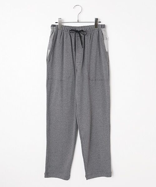 TAKEO KIKUCHI Homewear&Underwear/タケオキクチ ホームウエアアンドアンダーウエア 前開きロングテーパードパンツ チャコール M