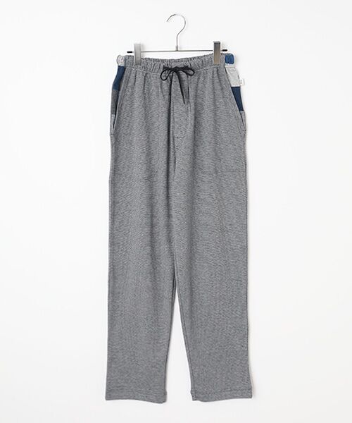 TAKEO KIKUCHI Homewear&Underwear/タケオキクチ ホームウエアアンドアンダーウエア 前開きロングテーパードパンツ ネイビー M