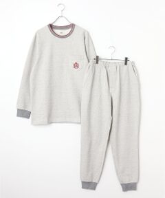 長袖クルーネックニットパジャマ