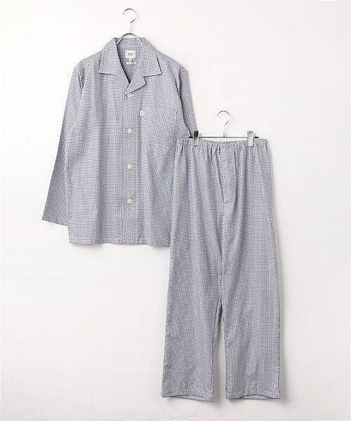 TAKEO KIKUCHI　Homewear & Underwear / タケオキクチ　ホームウエアアンドアンダーウエア ルームウェア | 長袖テーラードパジャマ（ブルー）