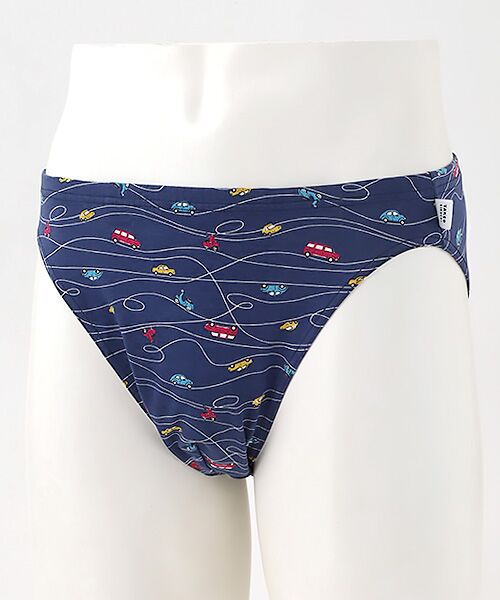 TAKEO KIKUCHI　Homewear & Underwear / タケオキクチ　ホームウエアアンドアンダーウエア ボクサーパンツ・ブリーフ | 前閉じビキニブリーフ（ネイビー）