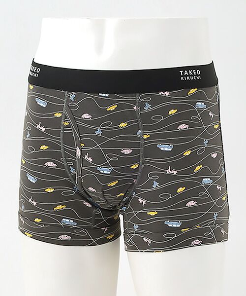 TAKEO KIKUCHI　Homewear & Underwear / タケオキクチ　ホームウエアアンドアンダーウエア ボクサーパンツ・ブリーフ | 前開きボクサーブリーフ（チャコール）