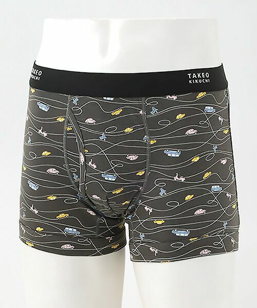 TAKEO KIKUCHI　Homewear & Underwear / タケオキクチ　ホームウエアアンドアンダーウエア ボクサーパンツ・ブリーフ | 前開きボクサーブリーフ（チャコール）