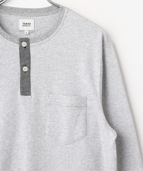 TAKEO KIKUCHI　Homewear & Underwear / タケオキクチ　ホームウエアアンドアンダーウエア ルームウェア | 長袖ヘンリーネックシャツ | 詳細2
