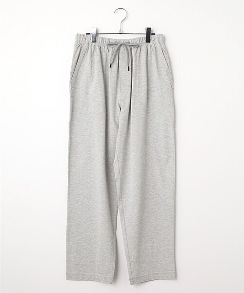 TAKEO KIKUCHI　Homewear & Underwear / タケオキクチ　ホームウエアアンドアンダーウエア ルームウェア | 前開きロングテーパードパンツ（モクグレー）