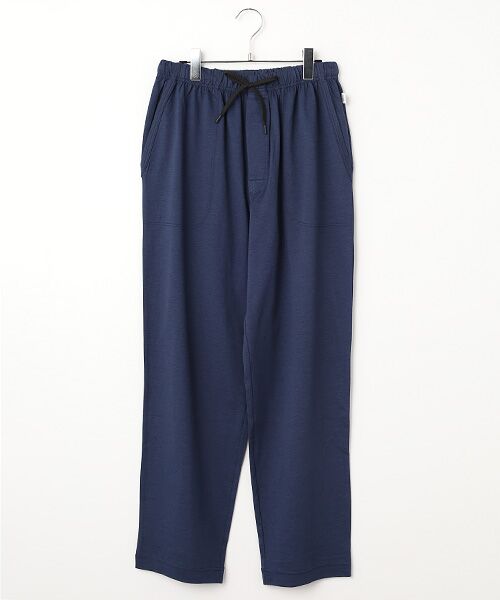 TAKEO KIKUCHI　Homewear & Underwear / タケオキクチ　ホームウエアアンドアンダーウエア ルームウェア | 前開きロングテーパードパンツ（ネイビー）