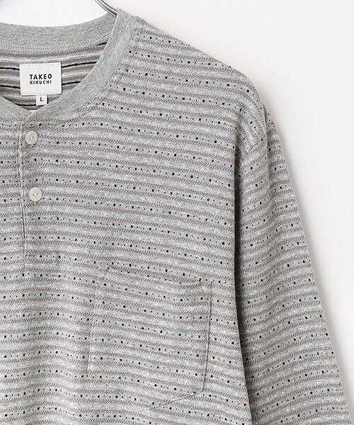 TAKEO KIKUCHI　Homewear & Underwear / タケオキクチ　ホームウエアアンドアンダーウエア ルームウェア | 長袖ヘンリーネックニットパジャマ | 詳細3