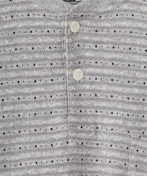 TAKEO KIKUCHI　Homewear & Underwear / タケオキクチ　ホームウエアアンドアンダーウエア ルームウェア | 長袖ヘンリーネックニットパジャマ | 詳細5