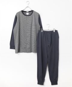 TAKEO KIKUCHI　Homewear & Underwear / タケオキクチ　ホームウエアアンドアンダーウエア ルームウェア | 長袖前開きニットパジャマ