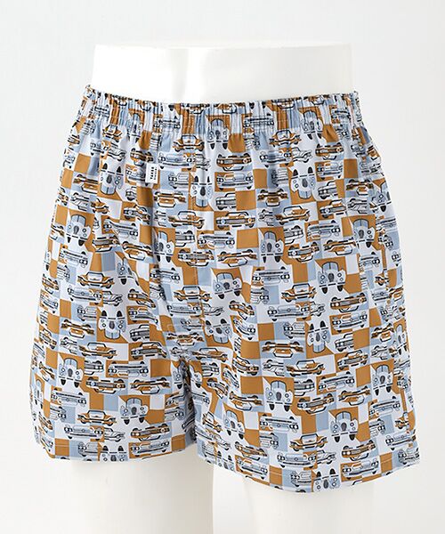 TAKEO KIKUCHI　Homewear & Underwear / タケオキクチ　ホームウエアアンドアンダーウエア トランクス | 前開き布帛トランクス（オレンジ）