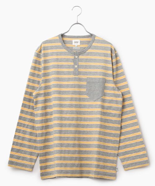 TAKEO KIKUCHI　Homewear & Underwear / タケオキクチ　ホームウエアアンドアンダーウエア ルームウェア | 長袖ヘンリーネックニットパジャマ | 詳細1