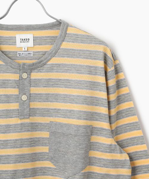 TAKEO KIKUCHI　Homewear & Underwear / タケオキクチ　ホームウエアアンドアンダーウエア ルームウェア | 長袖ヘンリーネックニットパジャマ | 詳細3