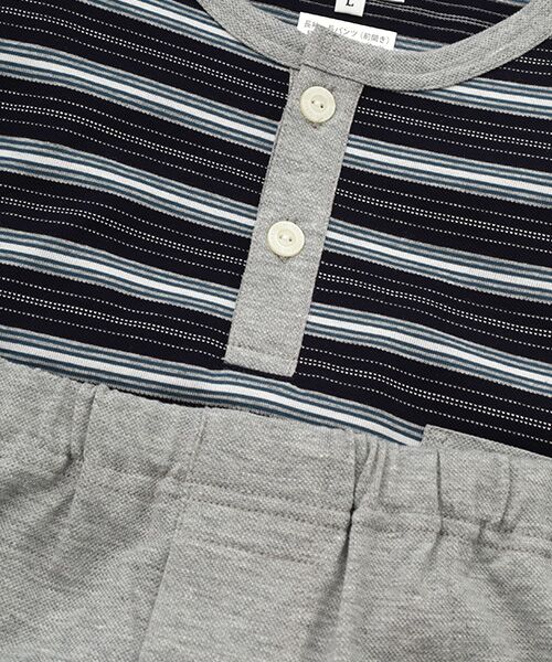 TAKEO KIKUCHI　Homewear & Underwear / タケオキクチ　ホームウエアアンドアンダーウエア ルームウェア | 長袖ヘンリーネックニットパジャマ | 詳細14