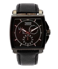 TAKEO KIKUCHI / タケオキクチ 腕時計 | ◆レザーベルトクロノグラフウォッチ