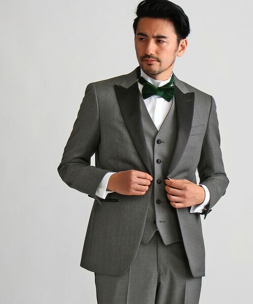 TAKEO KIKUCHI / タケオキクチ その他アウター | タキシードクロスジャケット(チャコールグレー(914))