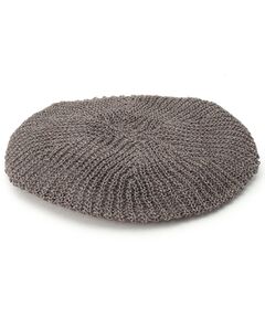 TAKEO KIKUCHI / タケオキクチ ハンチング・キャスケット・ベレー帽 | ◆リネンニットベレー[ メンズ ベレー ]