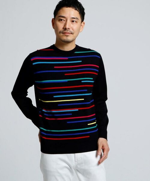 マルチランダムボーダーニット メンズ ニット ボーダー コットン ニット セーター Takeo Kikuchi タケオキクチ ファッション通販 タカシマヤファッションスクエア